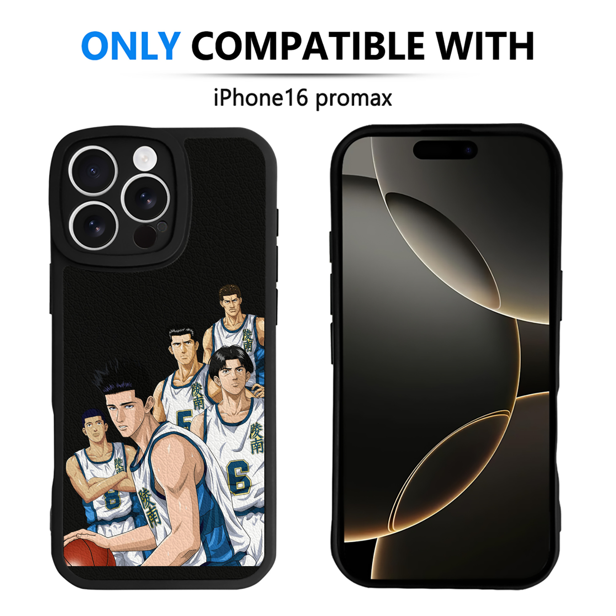 （画像用） SLAM DUNK／スラムダンク 【iPhone 16シリーズ対応】シリコンスマホケース（レザー調） 材質：シリコン